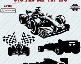 Paquete de diseños vectoriales de coches de Fórmula 1 (SVG, PNG, DXF, EPS, PDF)