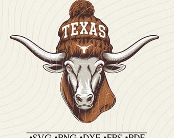 Texas Football Longhorn SVG Design - Digital Download for Cricut, Silhouette, T-Shirts, Mugs, and Wall Art, Vector Files, Printable, Cutting