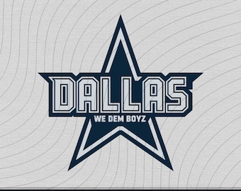 Dallas We Dem Boyz Football svg png dxf eps pdf Digital Download Game Day Shirt Design