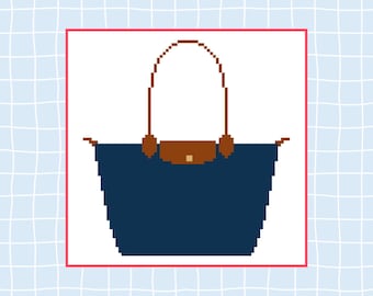 Classic Tote Bag Needlepoint or Cross Stitch Digital Pattern (PDF)