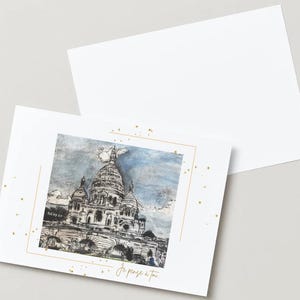 Carte Je pense à vous Sacré-Cœur