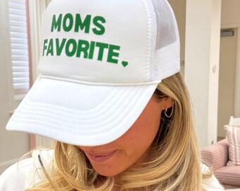 Moms Favorite Trucker Hat | Mom Favorite | Daughter Trucker Hat | Daughter Gifts