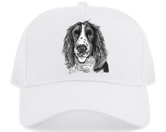 Casquettes de camionneur personnalisées pour chien | Impression originale de chien | Casquette trucker chien