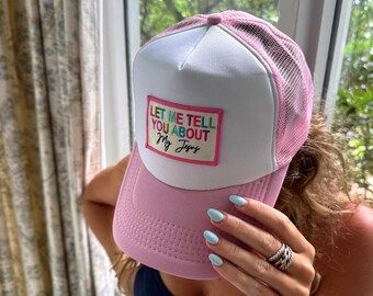 Tell me about my Jesus Trucker | Jesus Hat | Custom Patch | Christian Trucker