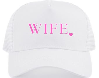 Truckerpet voor vrouw | Bruidhoed | Newwod trucker | Huwelijkstrucker | Huwelijksreishoeden