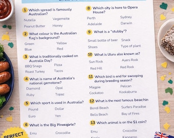 Australian Animals Quiz Printable | Australian Game for Kids | Aussie ...