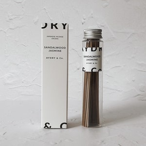 Sandalwood Jasmine Incense Sticks: Japanese Handcrafted Aroma