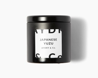 Mini Tin Candle Japanese Yuzu Wooden Wick Candle Zen Citrus Candle Gift Unisex Wedding Favors Relaxing Spa Gift Small Scented Candle Natural