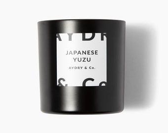 Bougie japonaise au yuzu, bougie la plus vendue, mèche en bois, bougie de soja, décoration d'intérieur, cadeau pour nouveau propriétaire, bougie de bienvenue, cadeau pour amateur de bougies