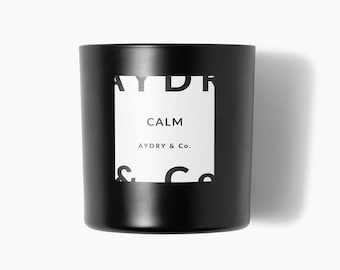 Wooden Wick Candle Calm Scented Calm Candle Soywax Candle Fresh Clean Lavender Candle Calming Aromatherapy Fragrance For Home Spa Gifting