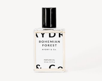 Woody Perfume Oil, Bohemian Forest Roll On Fragrance for Travel, 15 ml