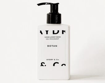 Peony Hand and Body Wash, Botan Floral Liquid Soap with Pump, 10 oz
