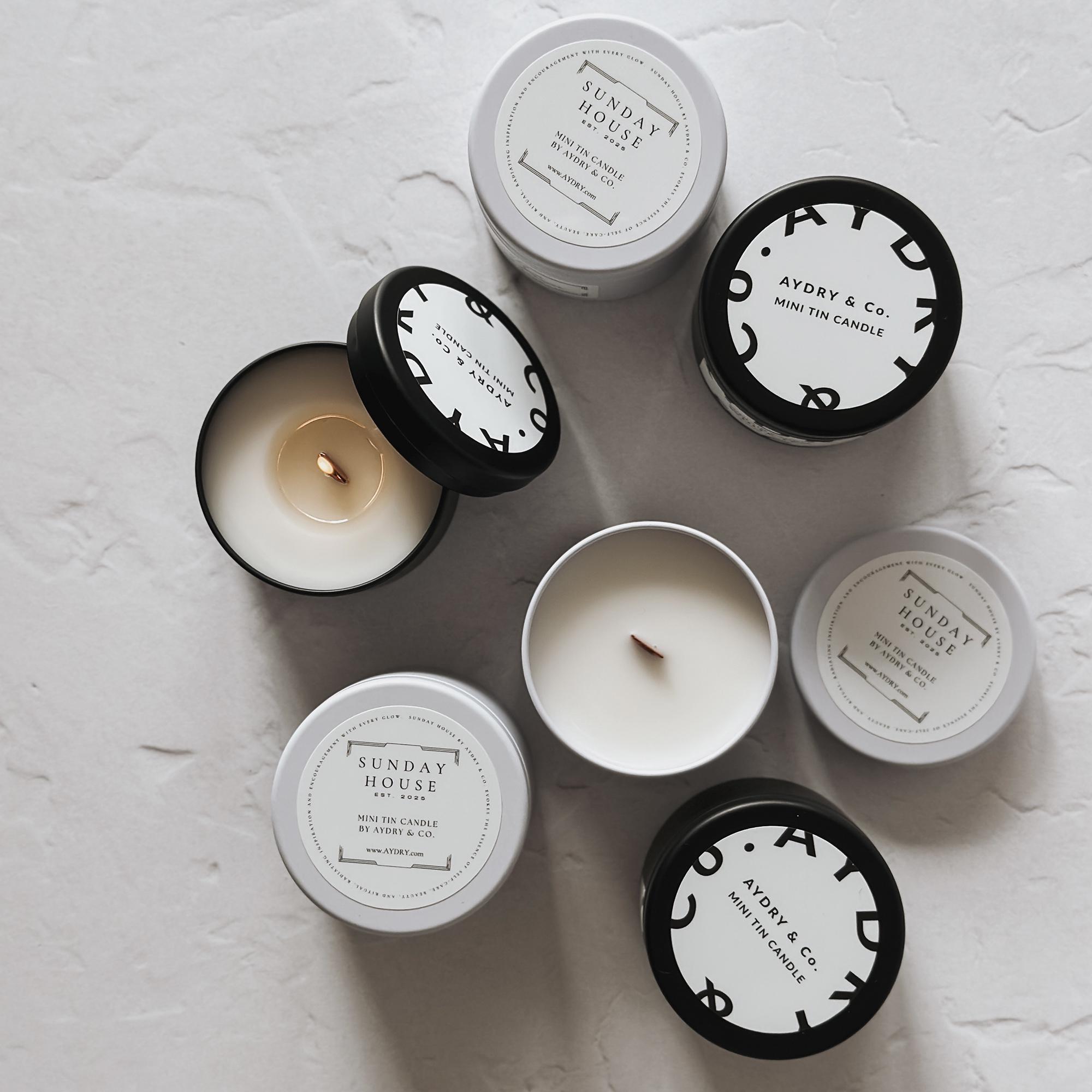 Japanese Yuzu Mini Tin Candle: Coconut Soy Wax, Wooden Wick - Etsy