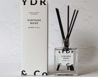 Difusor de ambiente Vintage Rose: aroma a jardín inglés (145 ml)