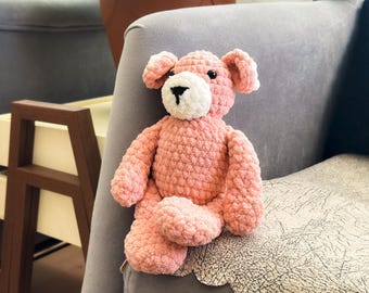 Pink Panther Crochet Pattern, Amigurumi Plush Toy PDF, Crochet Animal Pattern, Digital Download, DIY Handmade Gift