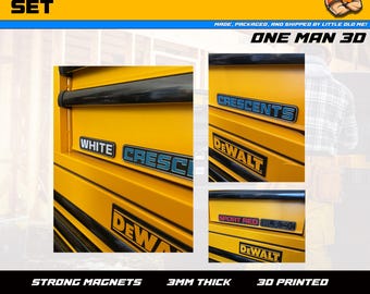 20 PACK Custom Tool Box Labels Magnetic