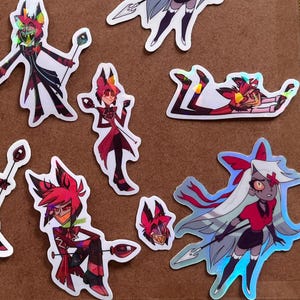BUNDLE DISCOUNT Choose Your Hazbin Hotel Stickers! Alastor, KeeKee, Vaggie Variety Stickers, 2-inch, 2.5-inch, 3-inch, Holographic, Matte