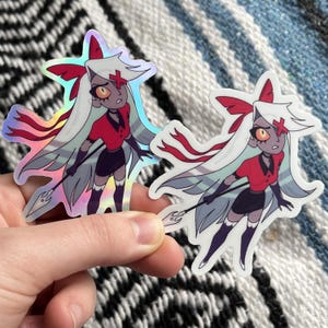 Vaggie Hazbin Hotel 3-inch Vinyl Stickers - Holographic or Matte