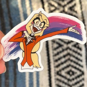 Bisexual Pride Charlie Hazbin Hotel 3-inch Matte Vinyl Stickers - Now In-Hand!