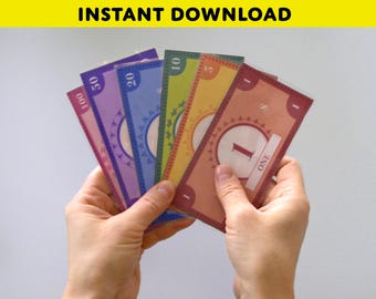 Printable play money | pretend cash (Digital Download)