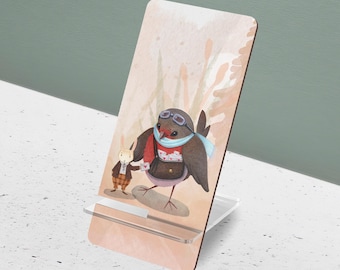 Bunny & Bird Phone Stand: Love Letter Desk Accessory