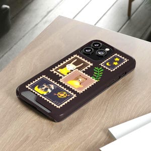 Capa para celular com trio de animais mágicos - Design fofo de guaxinim, urso e coelho - Porta-cartões para iPhone 13, Samsung Galaxy S21/S22, ideia de presente única
