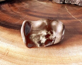 Natural Taupe Brown Common Opal and Rhyolite Palm Stone | 30 grams weight | Freeform Rounded | 150 Carats | Natural Polished Tumbled FF