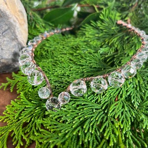 Sparkly clear brown beaded Circlet | Perfect accessory for long or short hair | Headband Circlet Tiara Crown | Unique jewelry | fantasy