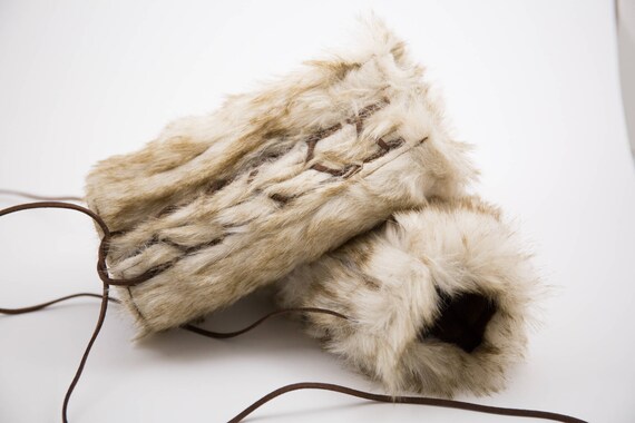 fur gauntlets