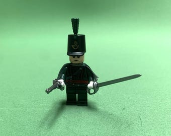 10 X Custom Officer of the 95th Rifles building block figure