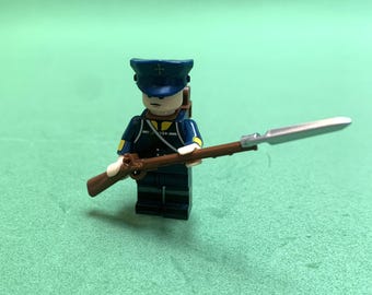 10 X Custom Prussian Landwehr building block figure