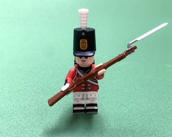 10 X Custom British Fusilier building block figure