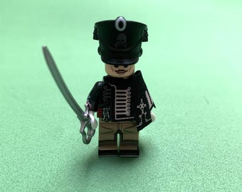 10 X Custom Prussian Skeleton Hussar building block figure