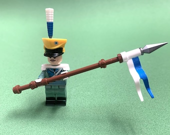 10 X Custom Bavarian Uhlan Lancer building block figures