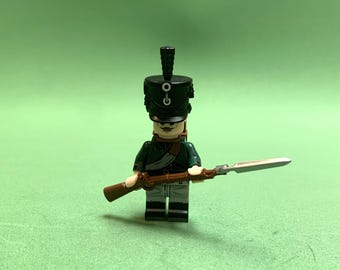 10 X Custom Prussian Silesian Chasseur building block figure
