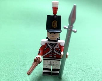 10 X Custom British NCO building block figure