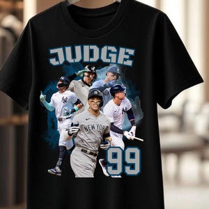 Aaron Judge New York Yankees, Koszulka gracza baseballowego, Prezent dla fana sportu, Odzież dla miłośników baseballu, Koszulka fana MLB