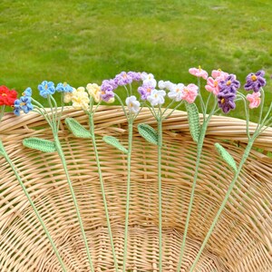 Crochet Baby's Breath Flower, Forget-Me-Not Crochet flowers, Crochet Flower Bouquets, Crochet Gypsophila, Cute Flowers, Mother's Day Gift image 10