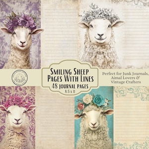Carta da lettere carina con corona floreale, design in stile vintage, libro degli ospiti, idea regalo per baby shower, stampa animalier, pagina scaricabile, texture artistica
