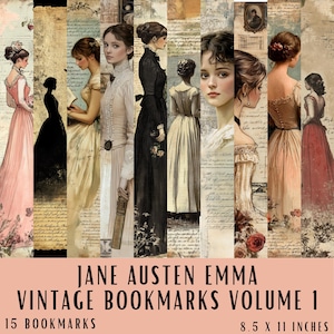 Victorian Bookmark Printable Digital Download Bookmark Design Feminine Aesthetic Vintage Style Reading Accessory Book Lover Literary Gift