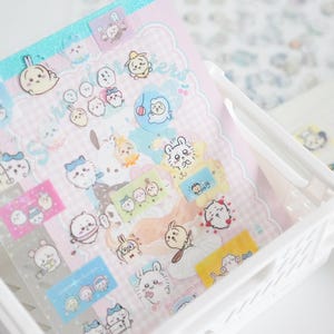ChiiKawa #2 Freunde Mini süße Aufkleber Usagi Holographic Retro Japanisch Manga Y2K Ästhetischer Aufkleber für Journal Scrapbook Planer Dekor