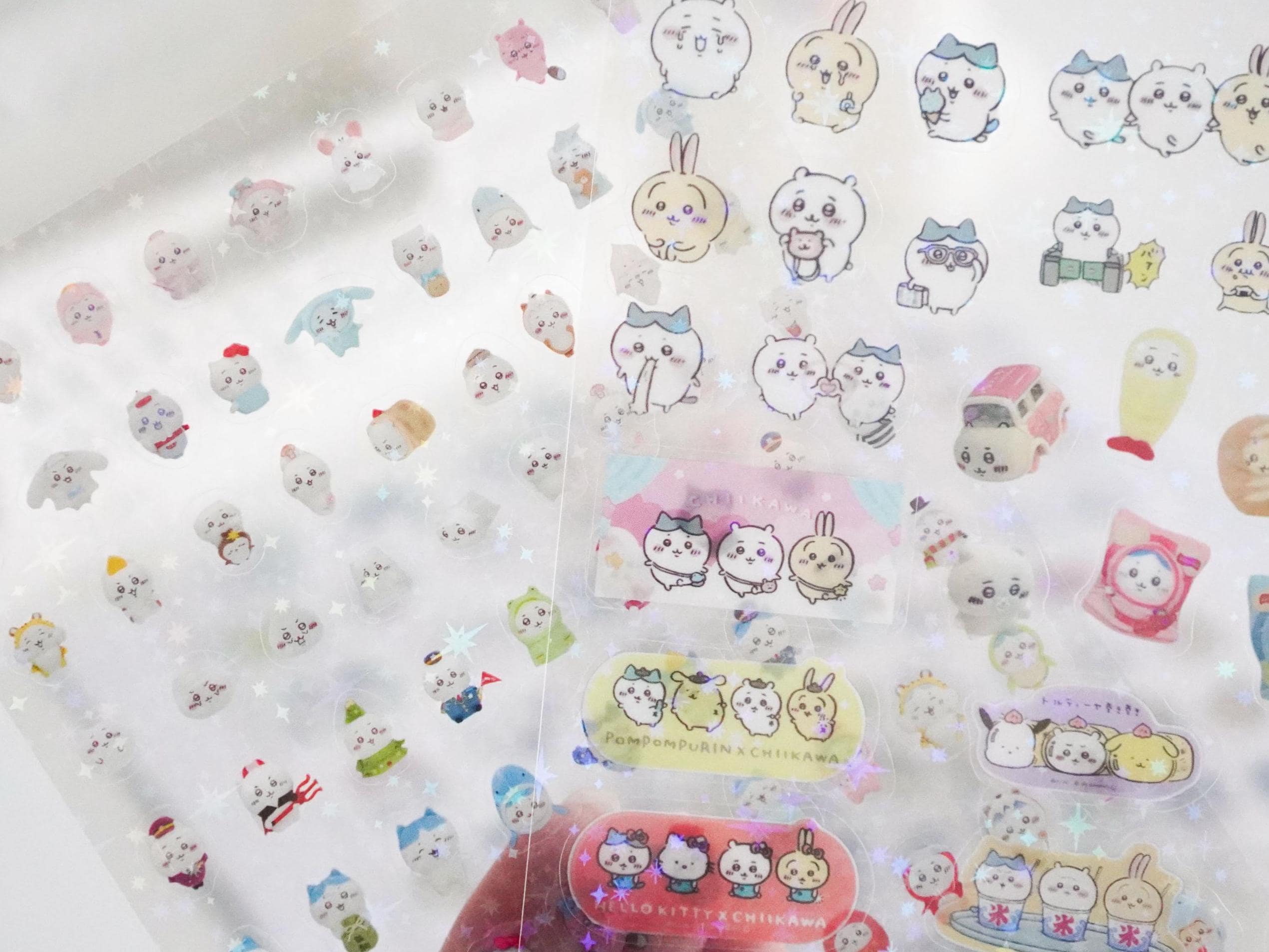 ChiiKawa #1 Friends Cute Mini Stickers Usagi Holographic Retro Japanese Manga Y2K Sticker for Journal Scrapbook Planner DS Decor