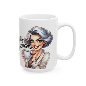 Funny Cartoons Ceramic Mug, Before Coffee Fully Caffeinated, Humor Animal Characters, Cute Coffee Cup, Funny Gift Idea, Novelty Tea Mug