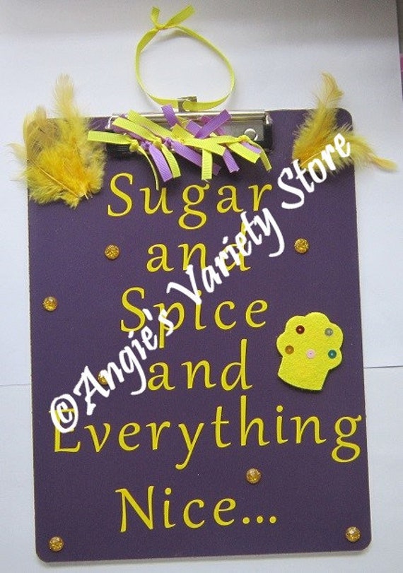 Sugar Spice Hanging Clipboard Decoration Etsy