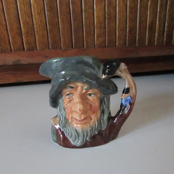 Rip Van Winkle Toby Mug – Miniature Vintage Royal Doulton Rip Van Winkle Character Mug D6517 – Small Rip Van Winkle Toby Jug