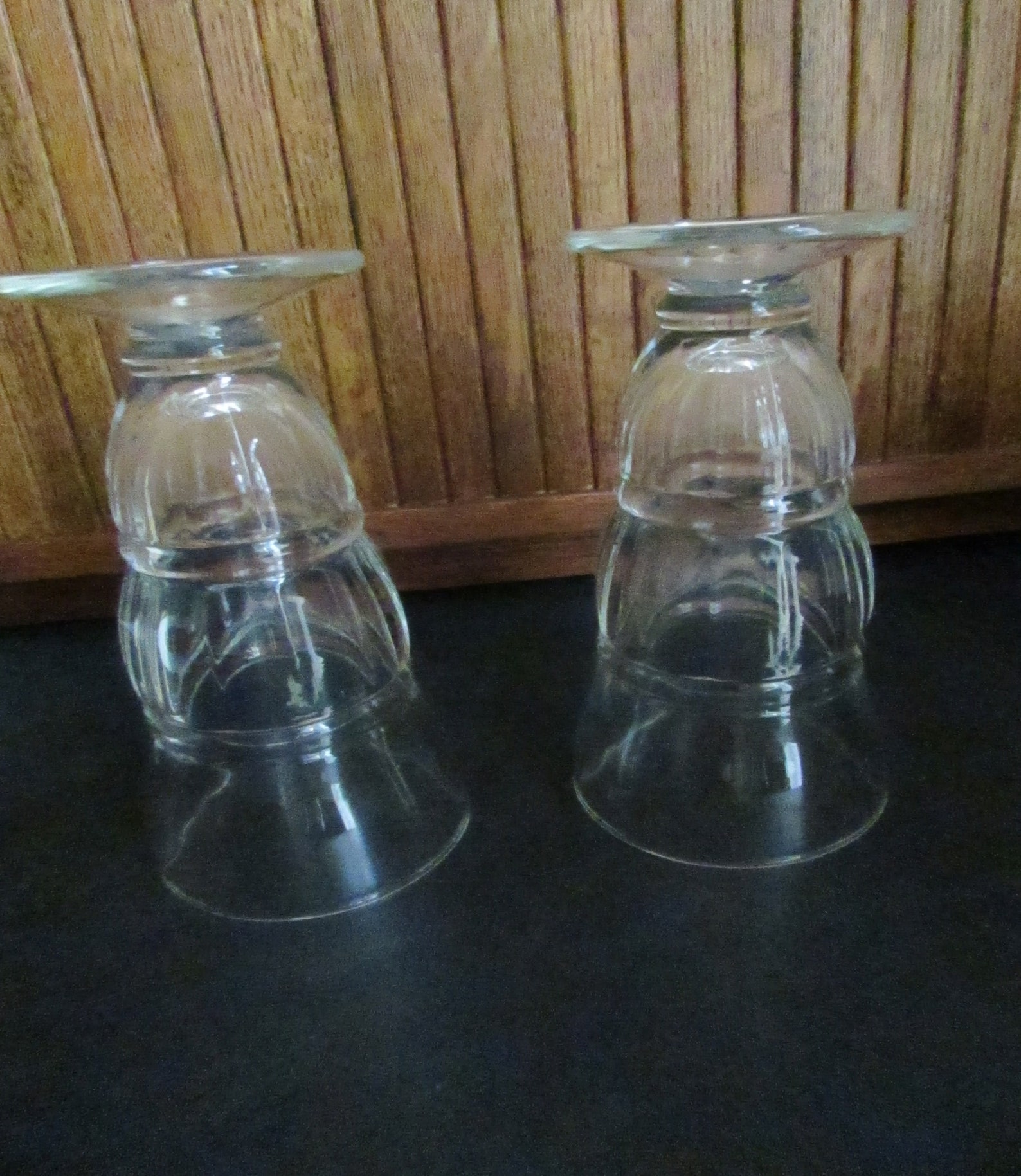 Old Fashioned Ice Cream Soda Glasses Set of 2 Bulbous Float Etsy