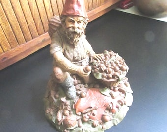 Franklin Gnome Statue- Tom Clark Gnome Collecting Acorns