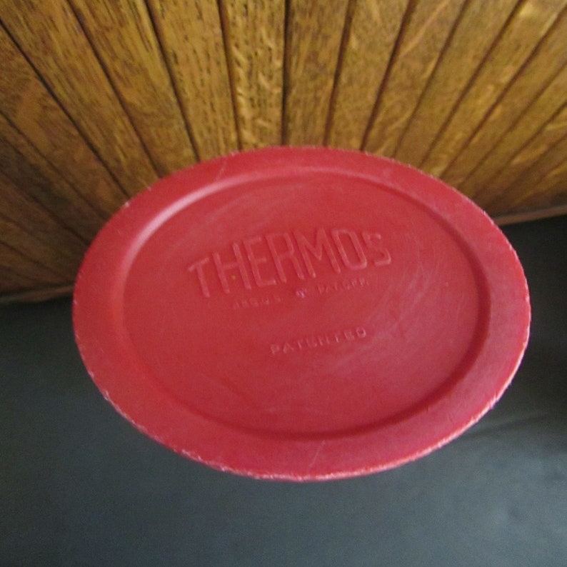 1 Original Thermos Brand Aluminum Thermos W/ Ribbed Sides Etsy