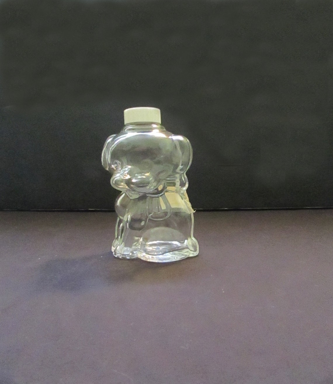 Clear Glass Dog Perfume Bottle Lovable Dog Cologne Decanter Etsy