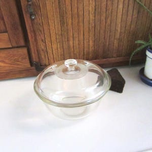 Round Covered Serving Bowl – Vintage Glass Covered Bowl